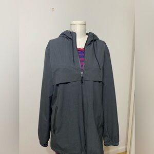 2 for $12 💖 Marc Anthony Men’s Grey Full Zip Hooded Windbreaker Jacket Small
